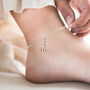 Ladies Anchor Ankle Chain, thumbnail 1 of 6