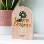 Personalised 'Love Blooms' Solid Oak Wooden Arch, thumbnail 1 of 2