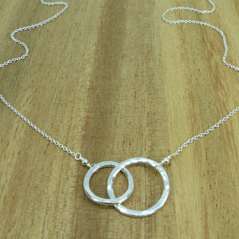 Sterling Silver Interlocking Necklace, 2 of 5