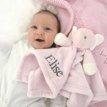 Personalised Pink Blanket And Comforter Set, 3 of 10