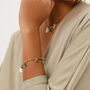 Gold Plated Multi Charms Stretch Bracelet, thumbnail 1 of 3