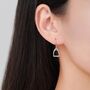 Sterling Silver Equestrian Stirrup Drop Earrings, thumbnail 6 of 11