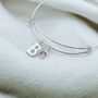 Personalised Initial Birthstone Bangle, thumbnail 4 of 9