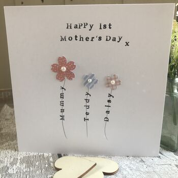 Personalised 1st Mother's Day Twins Card, 6 of 7