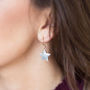 Mismatched Moon And Star Sparkle Earrings, thumbnail 2 of 9