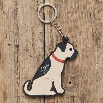 Border Terrier Keyring With Personalisation Available – Gift For Dog Lovers, 2 of 12