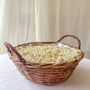 Round Natural Woven Confetti Basket Three Sizes, thumbnail 2 of 2