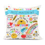 Personalised Thank You Teacher Cushion, thumbnail 1 of 4