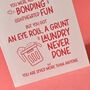 Laundry Never Done Funny Mother's Day Card, thumbnail 4 of 4