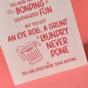Laundry Never Done Funny Mother's Day Card, 4 of 4