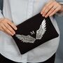Personalised Angel Wing Initial Cosmetic Or Wash Bag, thumbnail 3 of 4
