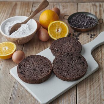 Ready To Decorate Round Chocolate Orange Cake, 2 of 7