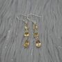 Citrine Teardrop Dangle Earrings: 925 Silver, thumbnail 9 of 9