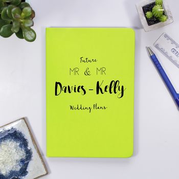 Personalised Mr And Mrs To Be Engagement Notebook Gift, 8 of 12