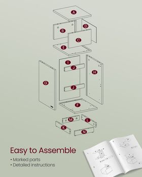 Slim Bedside Table With Drawers And Open Compartment, 6 of 9