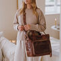 Leather Knitting And Crochet Project Bag, thumbnail 4 of 6