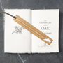 Personalised Gift Oak Bookmark Inspired By Nature, thumbnail 4 of 11