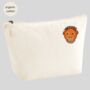 Embroidered Orangutan Organic Cotton Accessory Bag, thumbnail 2 of 2