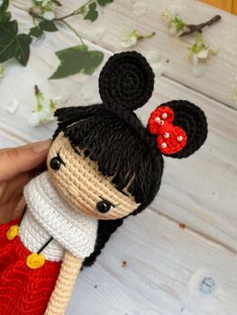 Handmade Crochet Doll, Natural Toys For Kids, 7 of 11