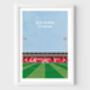 Personalised Football Stadium Art Print Gift Request Any Stadium, thumbnail 9 of 11