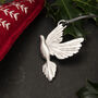 Dove Pewter Christmas Decoration, thumbnail 1 of 2