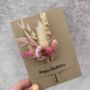 Dried Flower Birthday Card, thumbnail 2 of 3