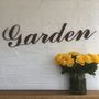 Garden Sign , Rusty Metal Decoration , Gift Or Present, thumbnail 1 of 2