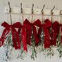 Glitter Mistletoe, Personalised Bow, Newly Wed Christmas Gift, thumbnail 2 of 7