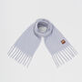 Cosy Blue Boucle Scarf, thumbnail 1 of 5