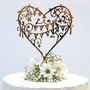 Wedding Cake Topper Mirrored Garden Party, thumbnail 5 of 9