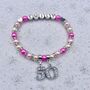 Personalised Birthday Bracelet Age Charm Bracelet, thumbnail 7 of 12