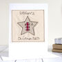 Personalised Star 1st Christmas Card For Baby Boy, thumbnail 1 of 12