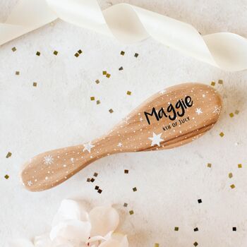 Personalised Star Hairbrush With Natural Bristles, 2 of 7