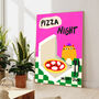 Pizza Night Print, thumbnail 1 of 3