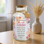 Floral Design Personalised LED Glass Jar, thumbnail 1 of 7