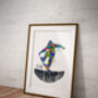 Snowboarder Personalised Art Print, thumbnail 3 of 5