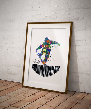 Snowboarder Personalised Art Print, 3 of 5