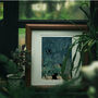 Black Cats In A Potted Jungle Print, thumbnail 2 of 6