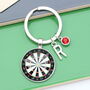 Personalised Darts Board Keyring, Darts Player Gift, thumbnail 1 of 9