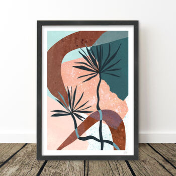 Terrazzo Abstract Palm Tree Art Print, 5 of 7