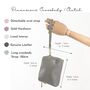 Silver Mini Leather Personalised Crossbody Bag, thumbnail 7 of 10