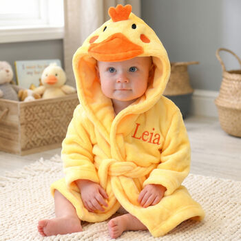 Personalised Twins Soft Chick Dressing Gown Set, 2 of 7