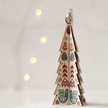 Christmas Tree Decoration, Folk Tree, 3 of 6