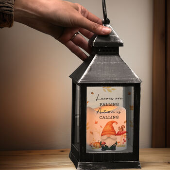 Personalised Autumn Gonk LED Lantern, 2 of 4