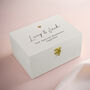 Personalised Gold Heart White Memory Box, thumbnail 2 of 5