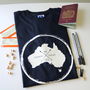 Personalised Stamp Travel T Shirt, thumbnail 1 of 5