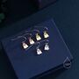 Little Ghost Drop Hook Earrings In Sterling Silver, thumbnail 4 of 9