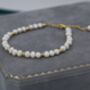 Sterling Silver Genuine Freshwater Pearl Beaded Bracelet, thumbnail 7 of 12
