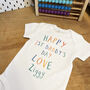 'Happy First Daddy's Day' Father's Day Babygrow, thumbnail 2 of 2