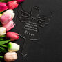 Personalised Angel Memorial Marker On Angel's Wings, thumbnail 1 of 4